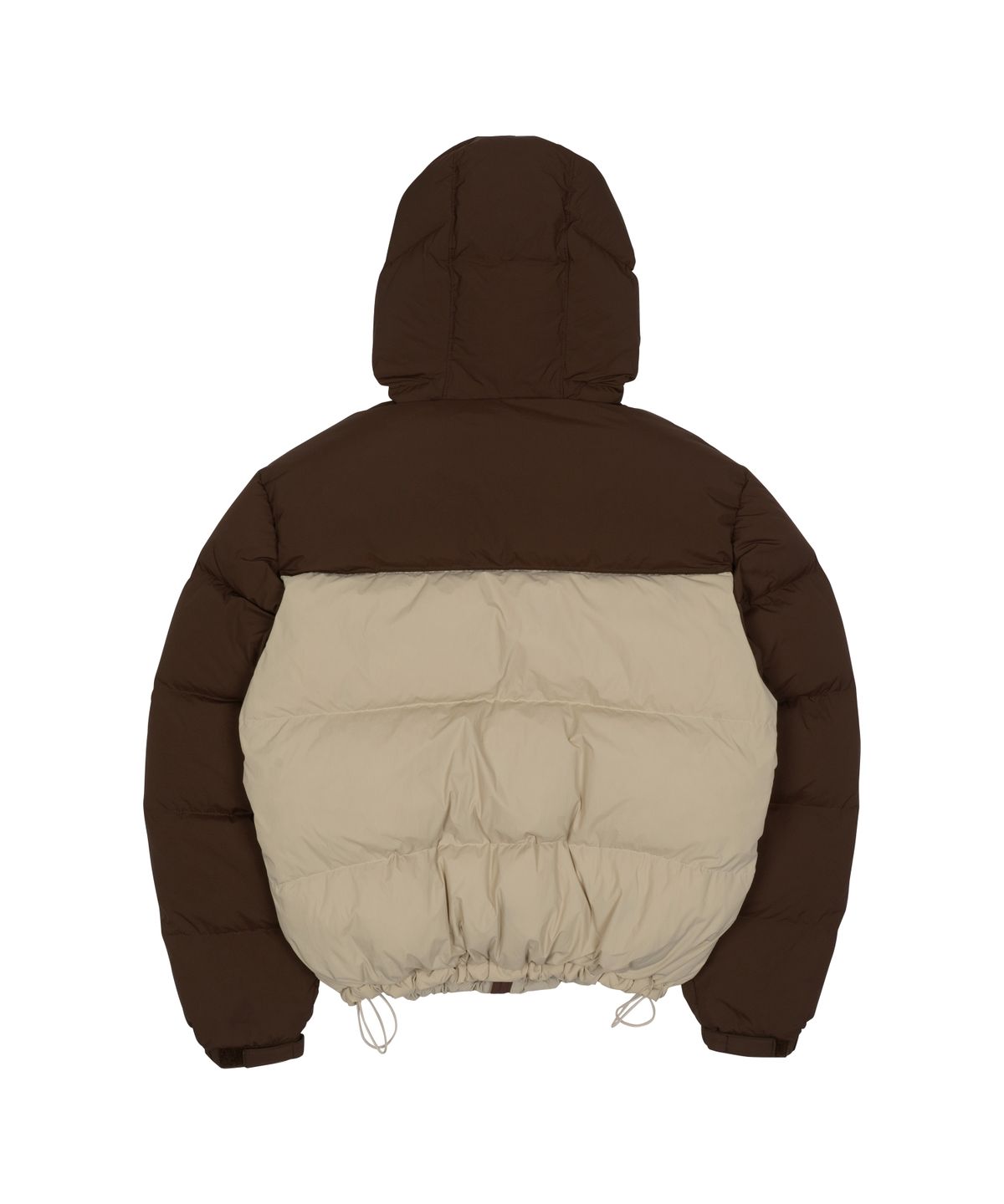 더콜디스트모먼트(THE COLDEST MOMENT) TCM color block puffer jacket (brown)