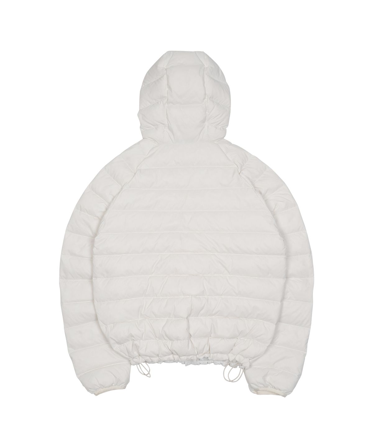 더콜디스트모먼트(THE COLDEST MOMENT) TCM mini logo raglan light puffer jacket (white)