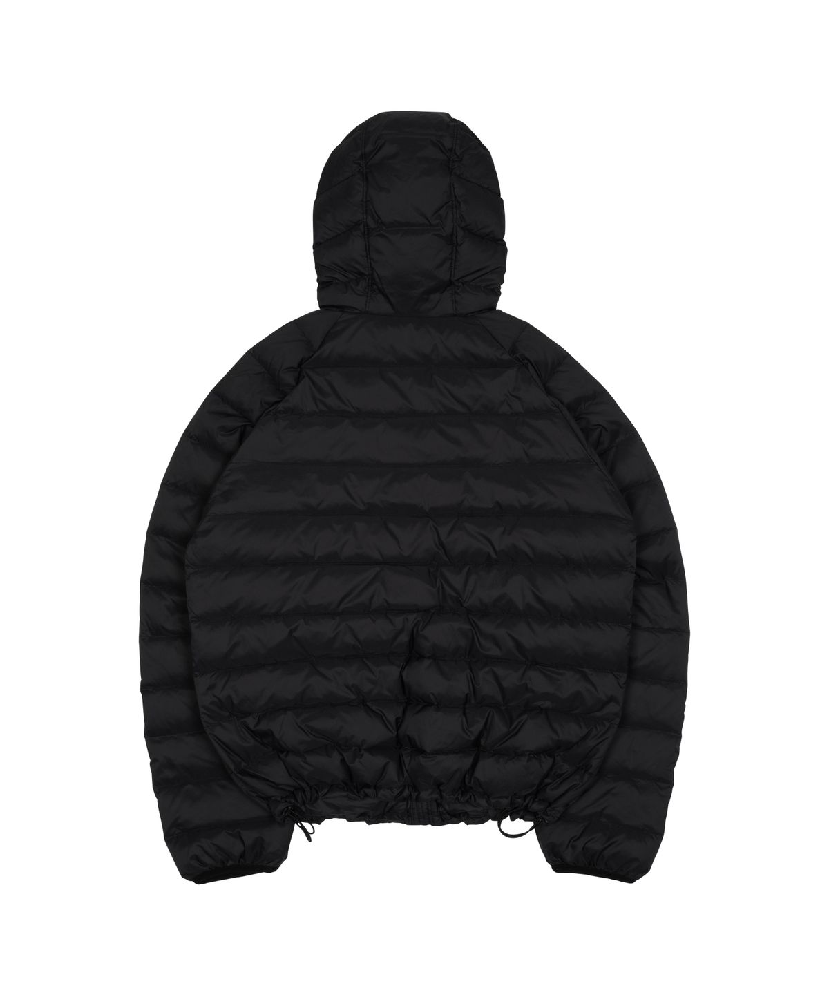 더콜디스트모먼트(THE COLDEST MOMENT) TCM mini logo raglan light puffer jacket (black)