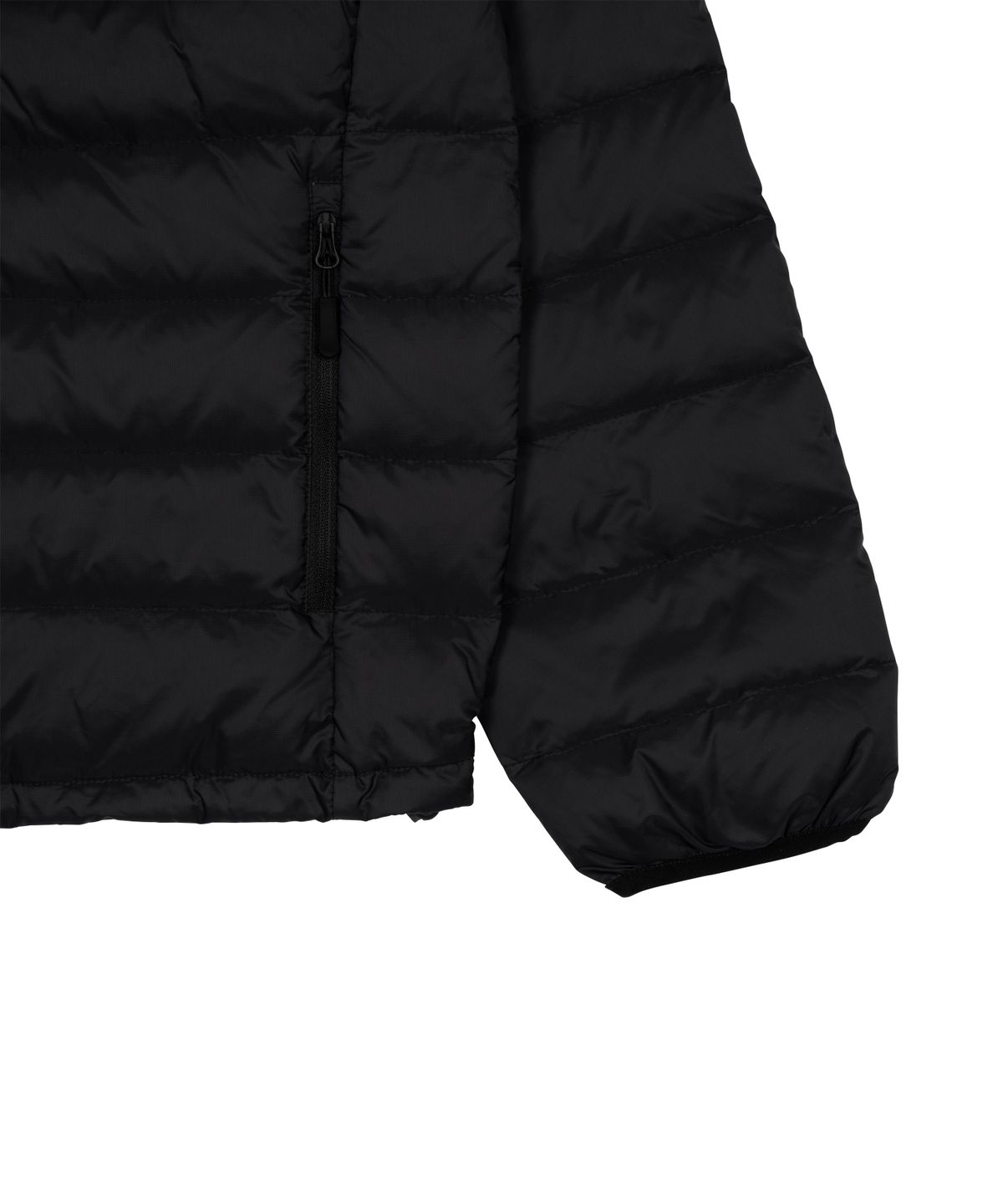 더콜디스트모먼트(THE COLDEST MOMENT) TCM mini logo raglan light puffer jacket (black)