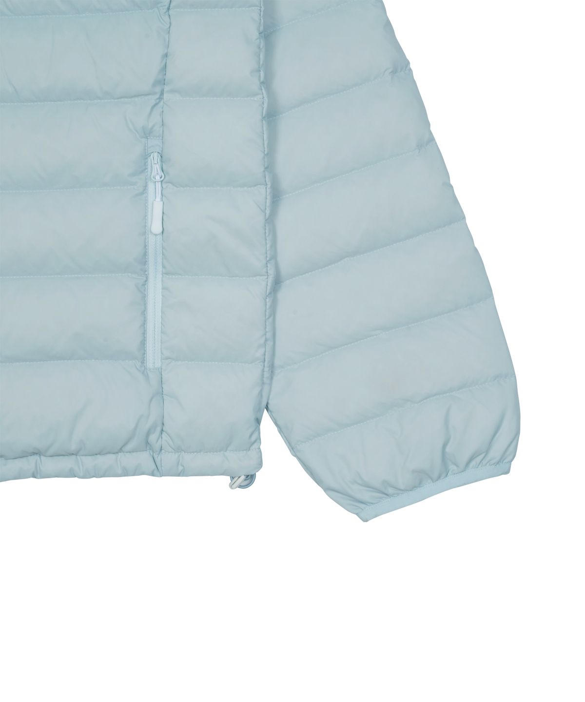 더콜디스트모먼트(THE COLDEST MOMENT) TCM mini logo raglan light puffer jacket (sky blue)