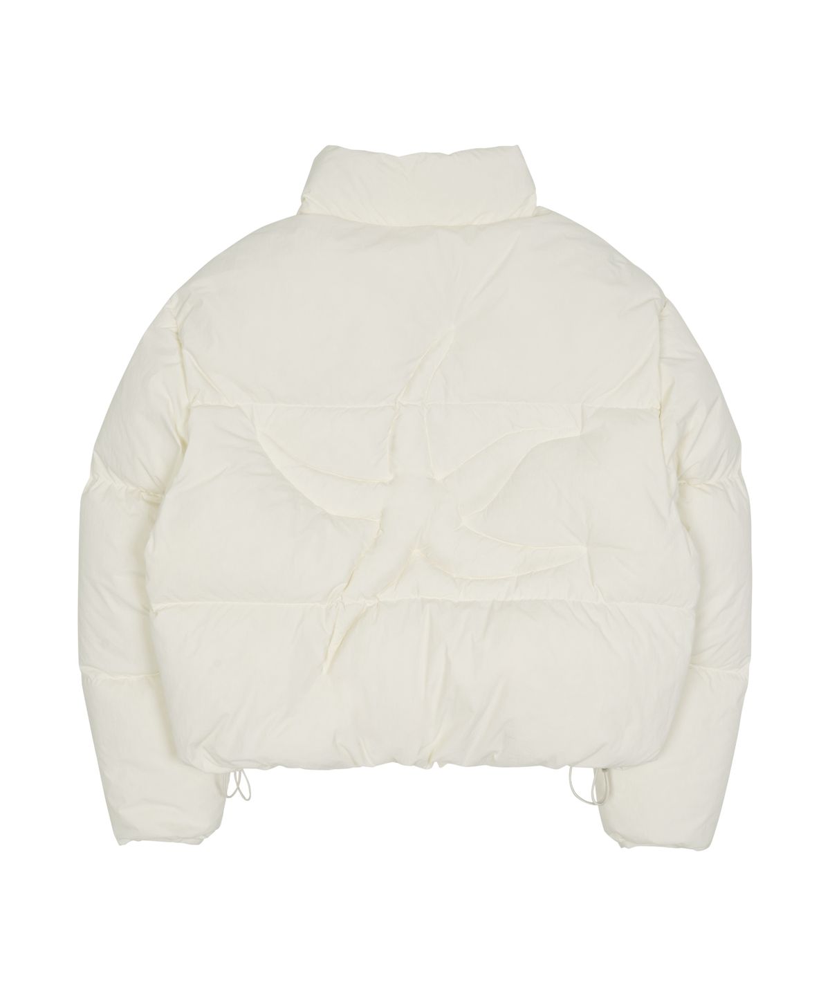 더콜디스트모먼트(THE COLDEST MOMENT) TCM starfish logo puffer jacket (ivory)