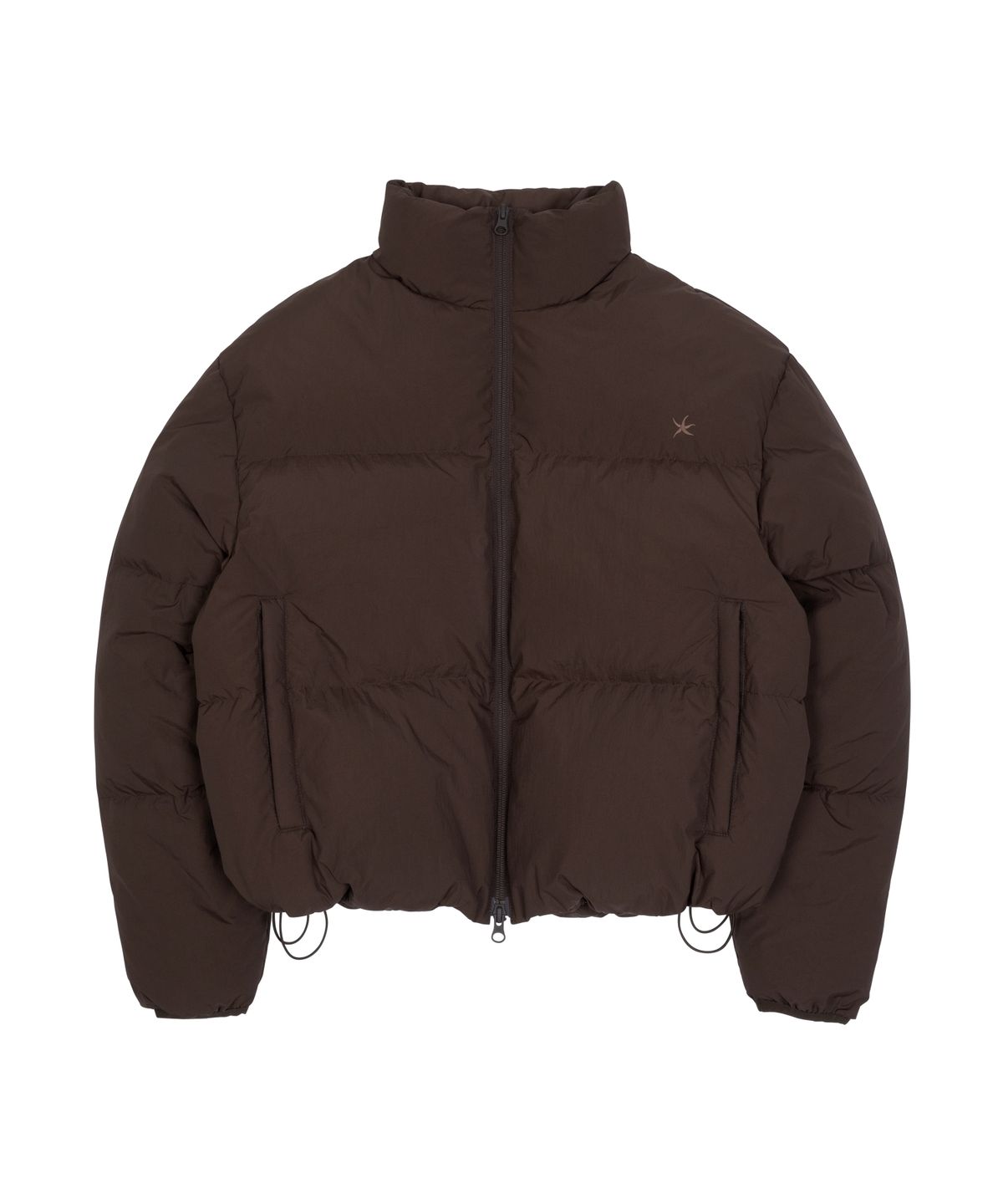더콜디스트모먼트(THE COLDEST MOMENT) TCM starfish logo puffer jacket (brown)