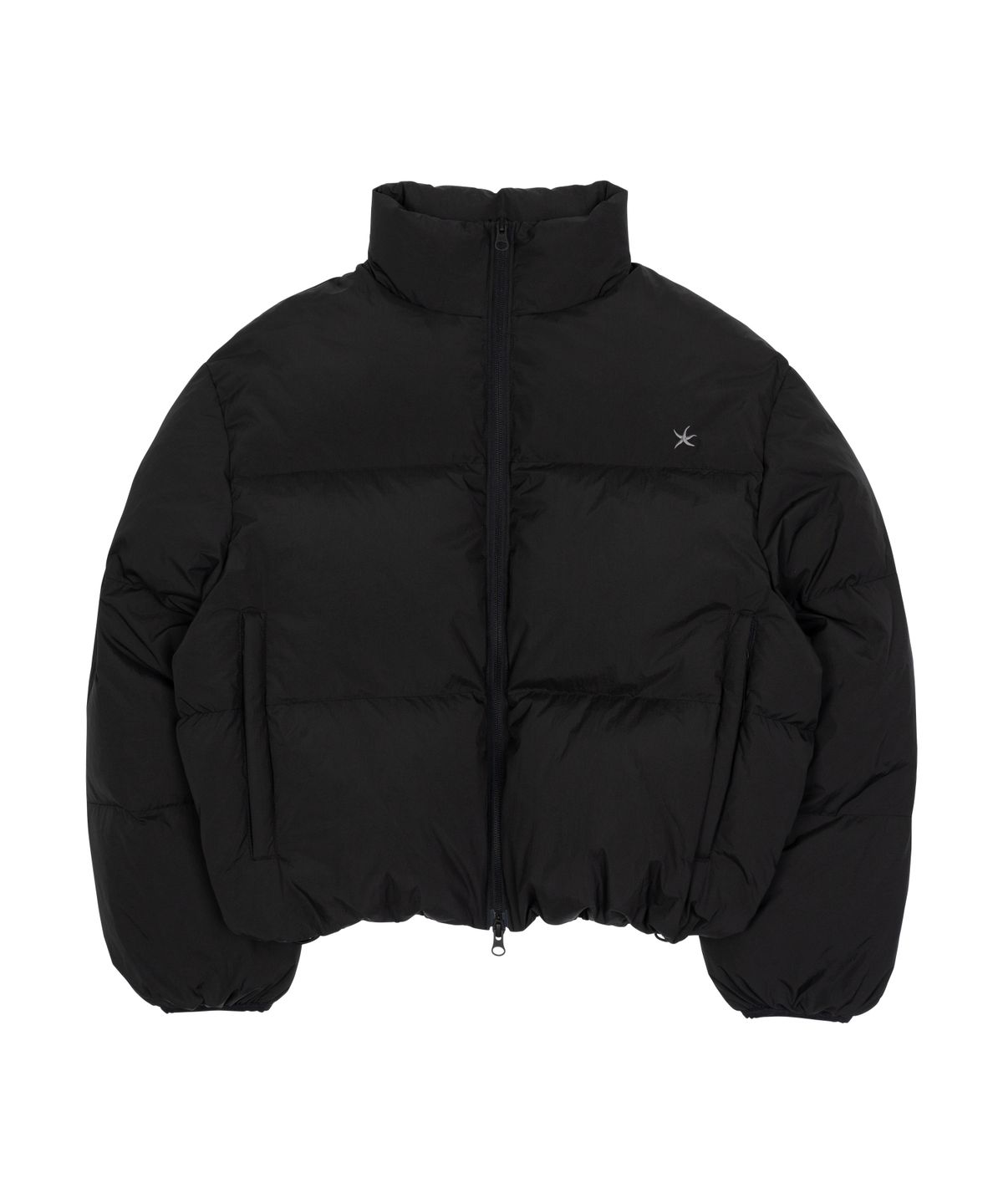 더콜디스트모먼트(THE COLDEST MOMENT) TCM starfish logo puffer jacket (black)
