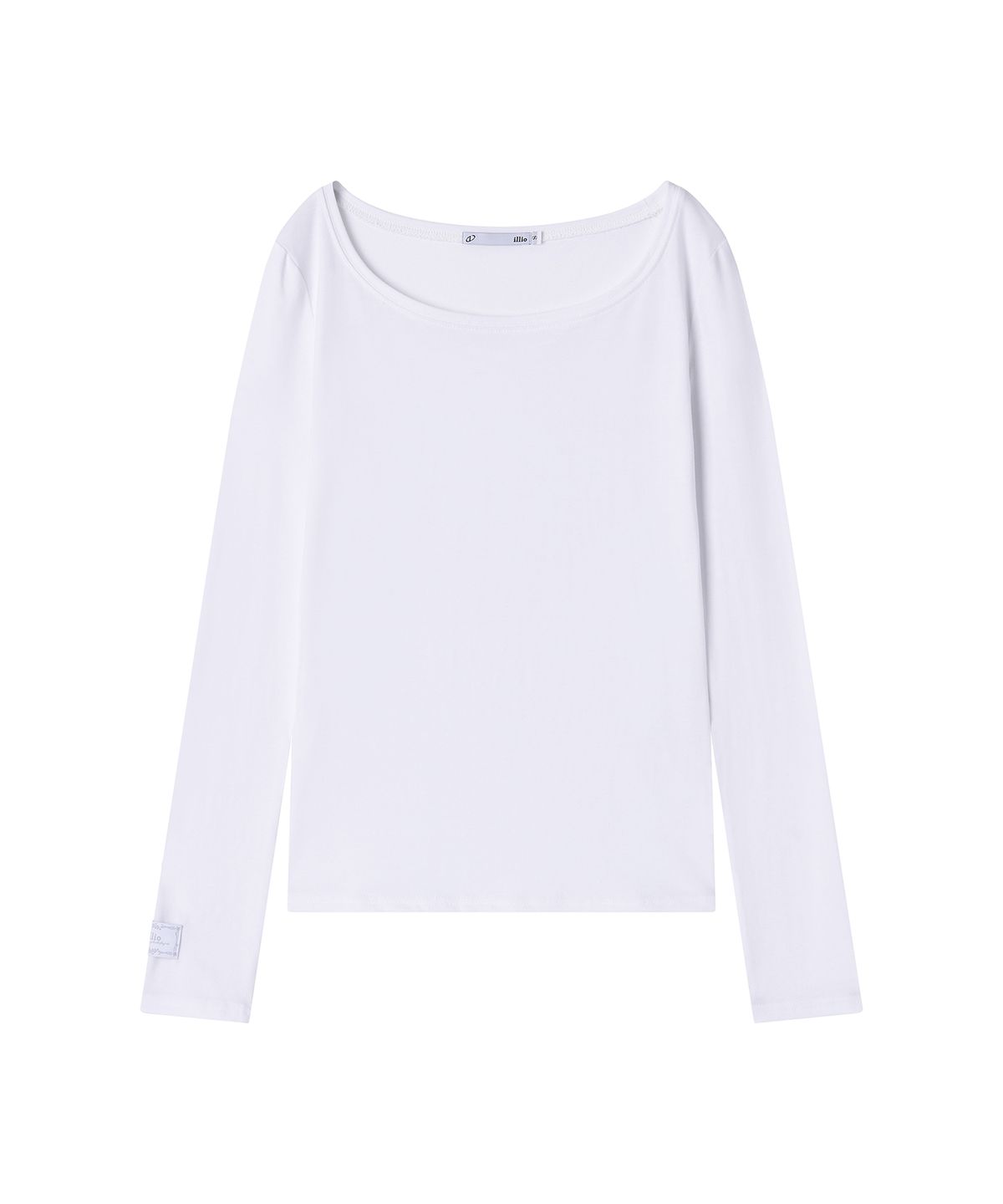 일리오(ILLIO) White My one scoop neck longsleeve