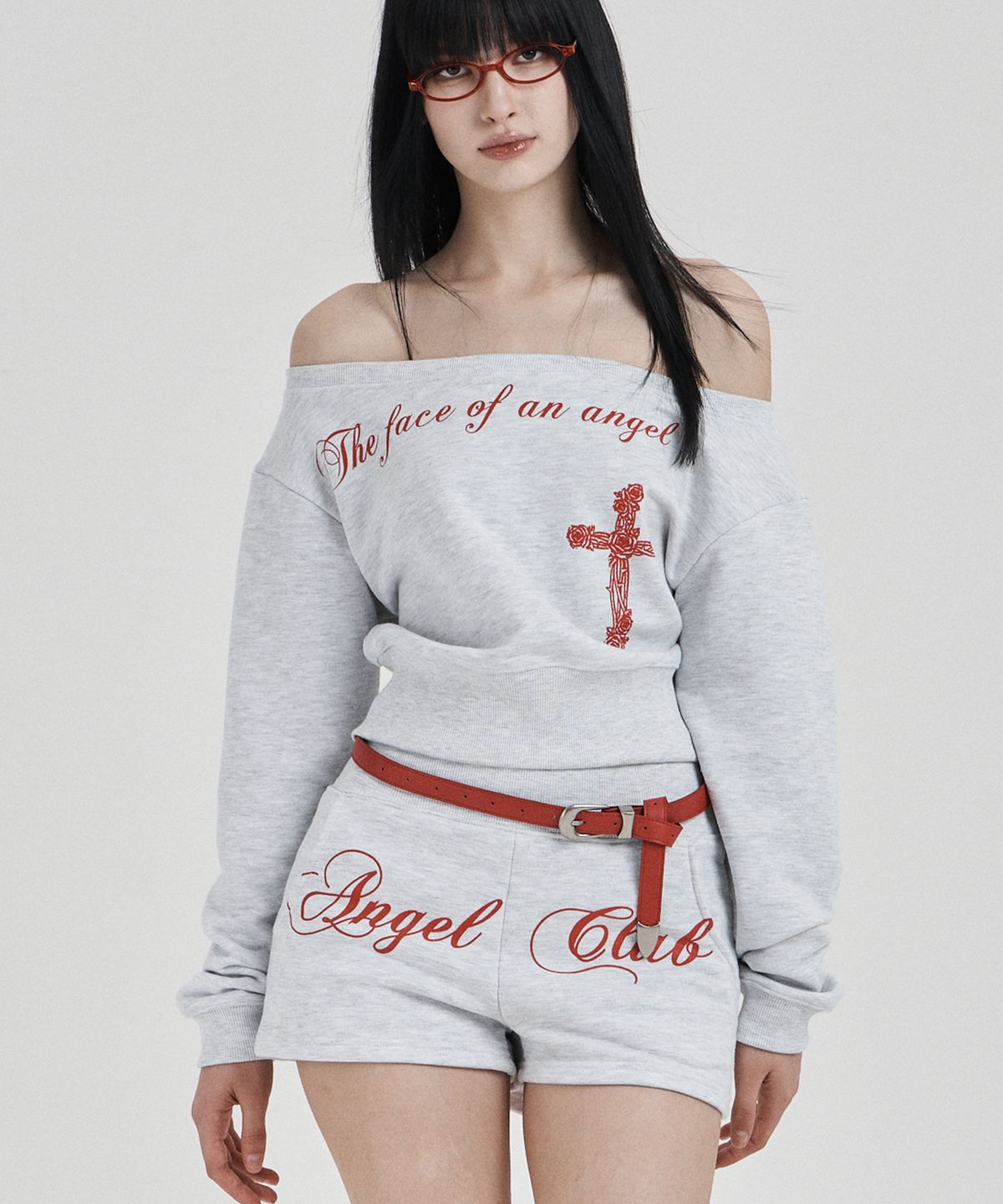 일리오(ILLIO) Melange Angel sweat shirt