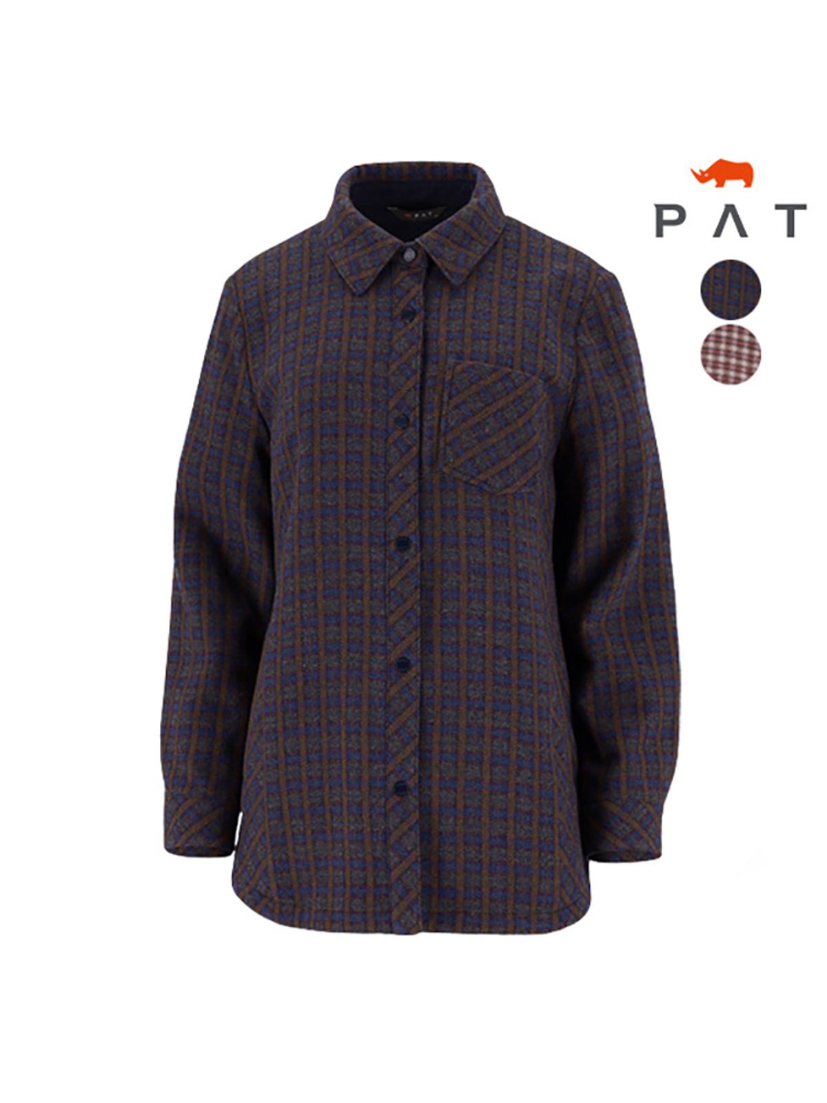 피에이티(PAT) 울혼방 패딩 셔츠_1I81504