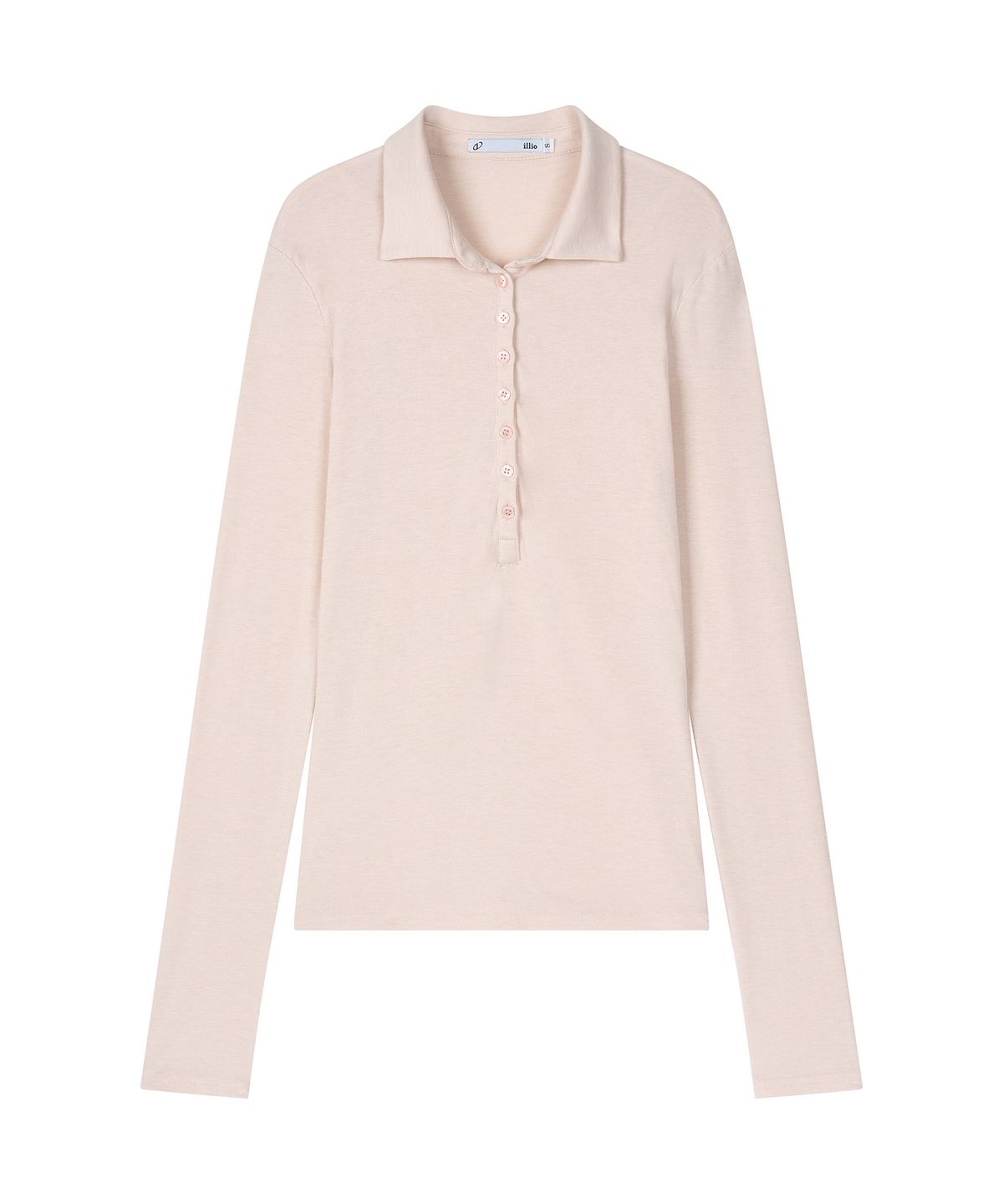 일리오(ILLIO) Pink Lace layered longsleeve polo shirts