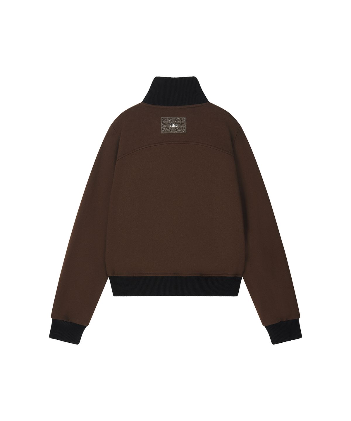 일리오(ILLIO) Brown Highneck jersey blouson