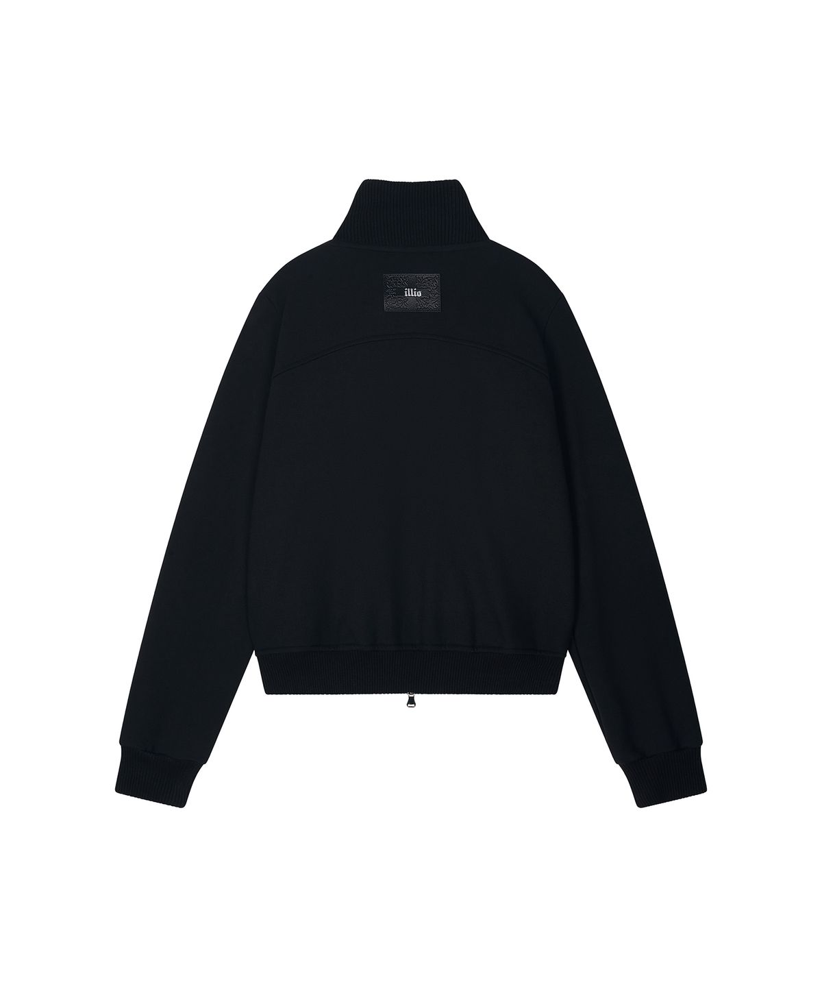 일리오(ILLIO) Black Highneck jersey blouson