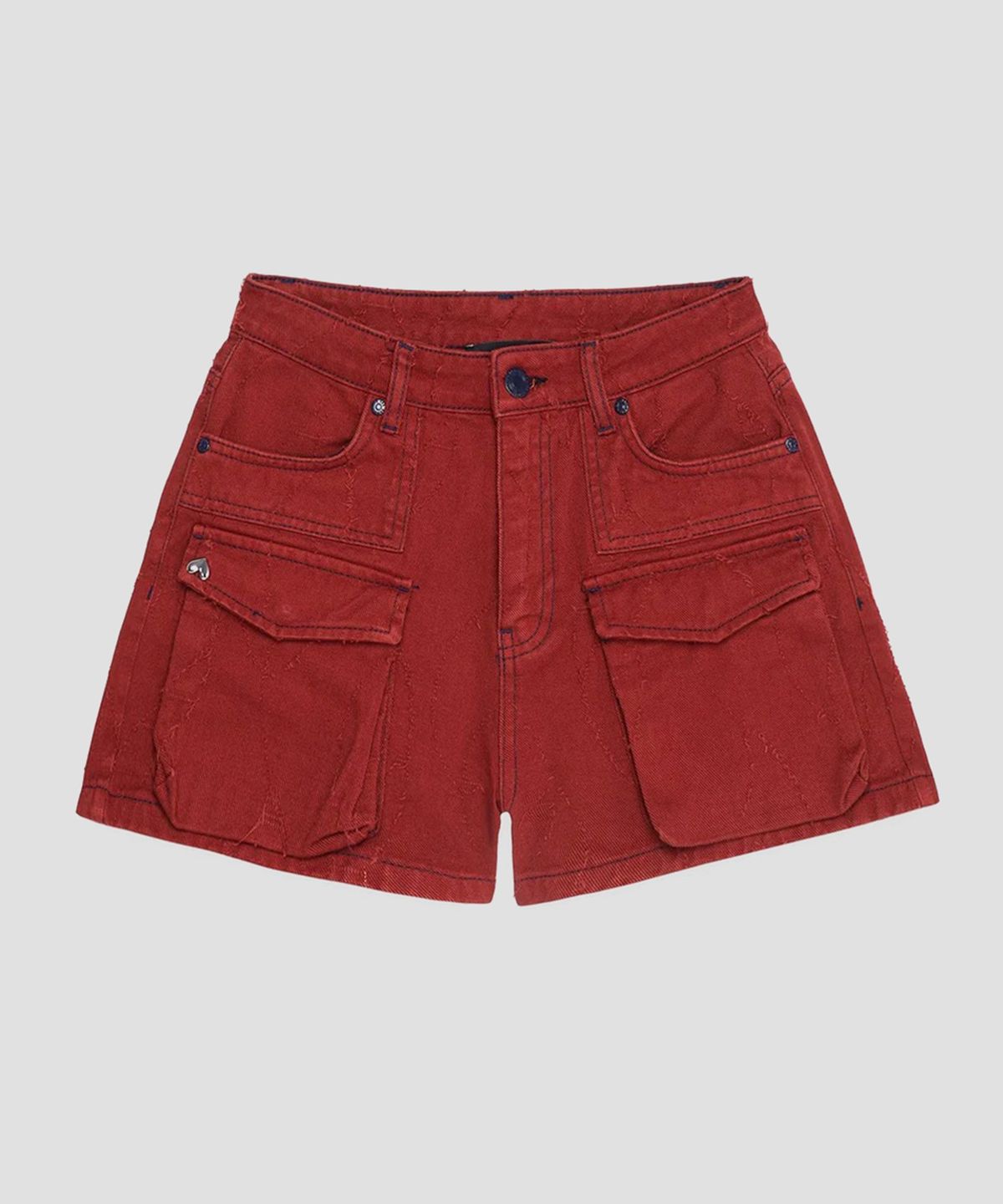 레 벤자민(LES BENJAMINS) (W) 데님 쇼츠 003 번트 크림슨 DENIM SHORT 003 BURNT CRIMSON