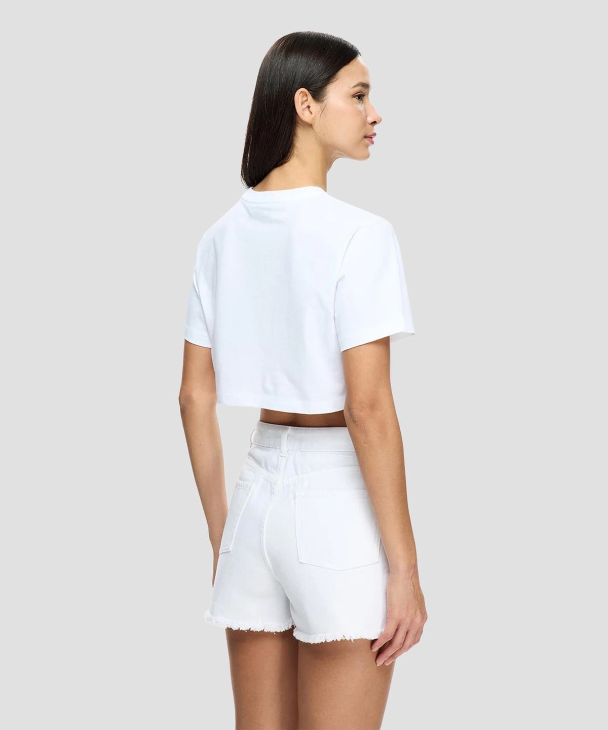 레 벤자민(LES BENJAMINS) (W) 크롭티 016 화이트 CROP TEE 016 WHITE
