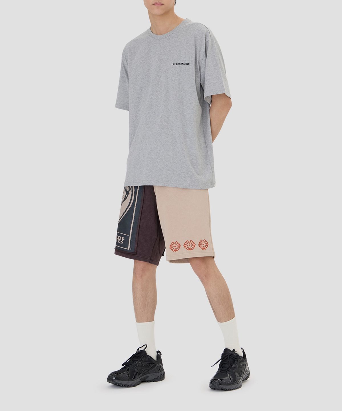 레 벤자민(LES BENJAMINS) (U) 반팔티 308 그레이 멜란지 SHORT SLEEVE TEE 308 GREY MELANGE