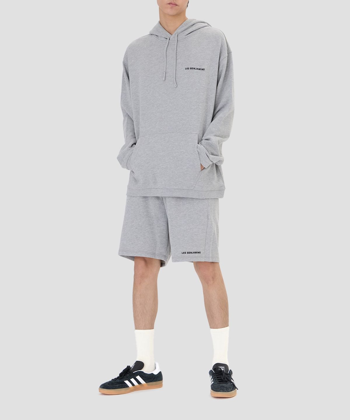 레 벤자민(LES BENJAMINS) (U) 후드티 308 그레이 멜란지 HOODIE 308 GREY MELANGE