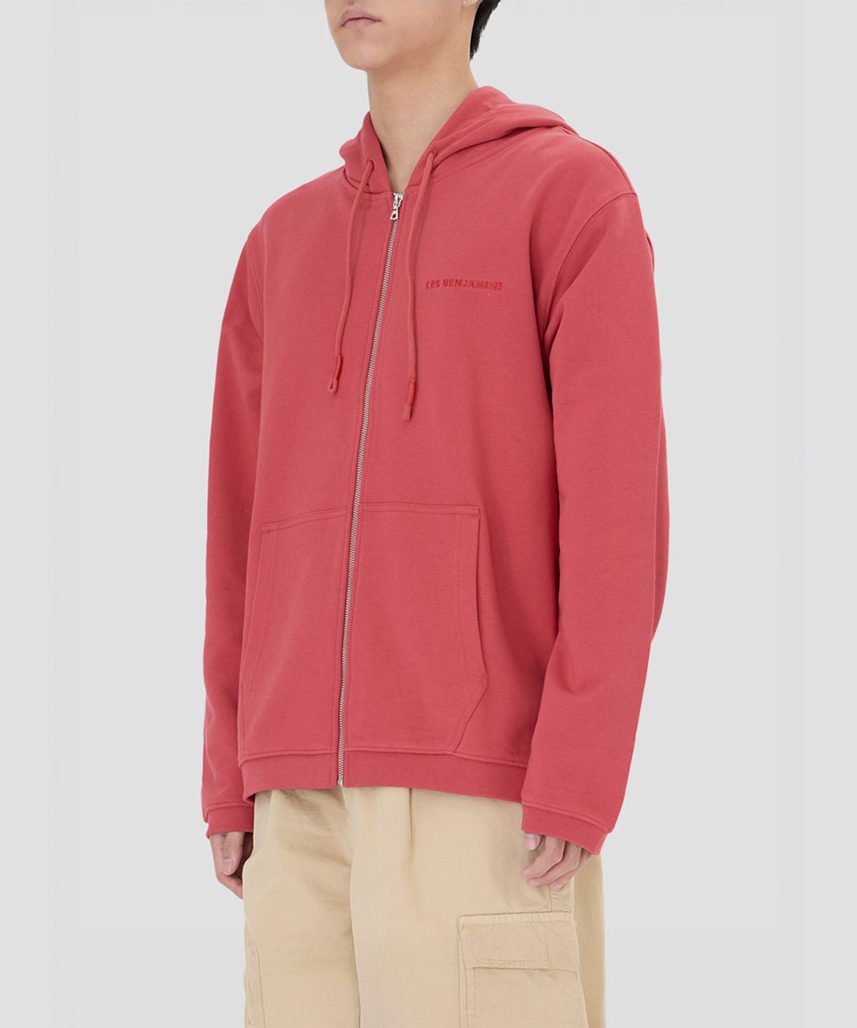 레 벤자민(LES BENJAMINS) (U) 지퍼 후디 310 제스퍼 레드 ZIP HOODIE 310 JASPER RED