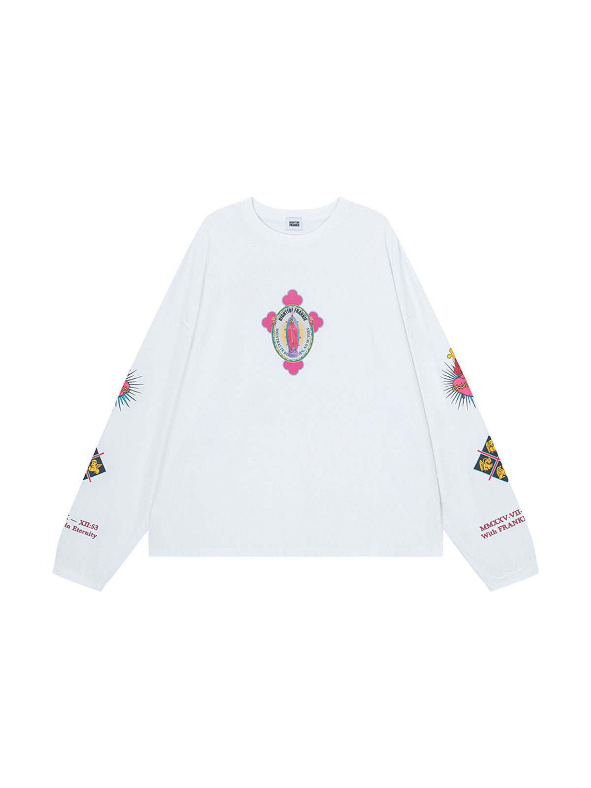 하이타이드 프랭키(HIGHTIDEFRANKIE) Nosso bebe amado  Long Sleeve Tee White