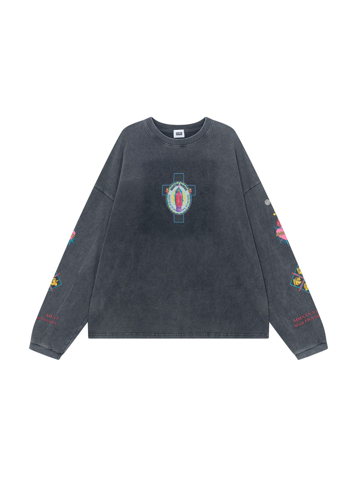 하이타이드 프랭키(HIGHTIDEFRANKIE) Nosso bebe amado  Long Sleeve Tee Black