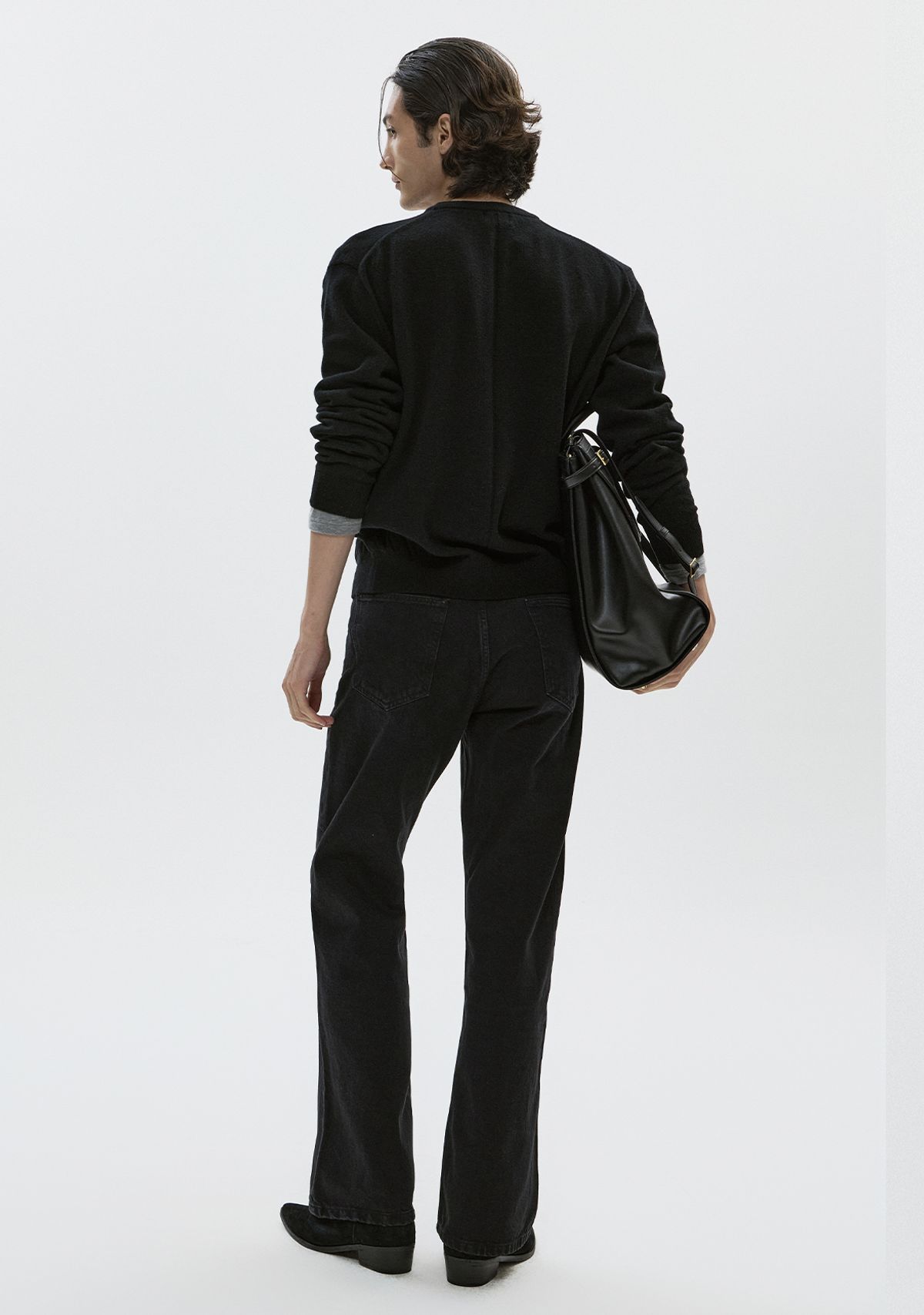 세비지(SAVAGE) Bootcut Fit Denim Jeans - Washed Black
