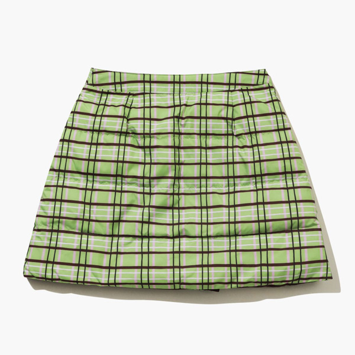 르꼬끄 골프(LECOQ GOLF) 여성 다운 리버서블 스커트 _LIME GQ422LSKO2