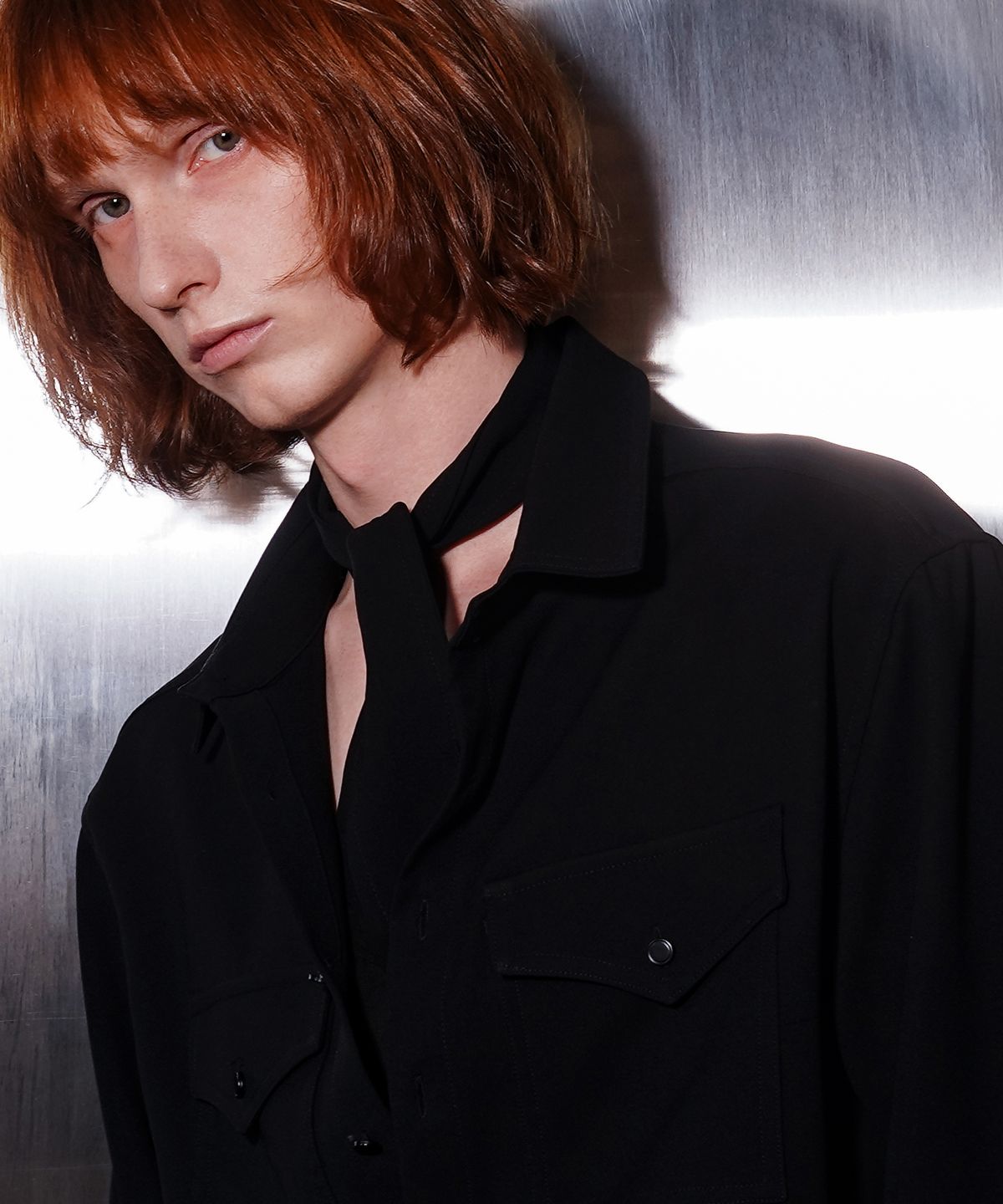 언티지(UNTAGE) 웨스턴 셔츠[Black(UNISEX)]_UTS-FS72