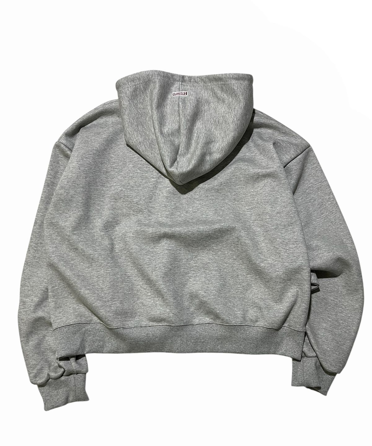스케이터락(SK8ER ROCK) Striking Cross Sweat Hood Zip-Up ((melange gray))