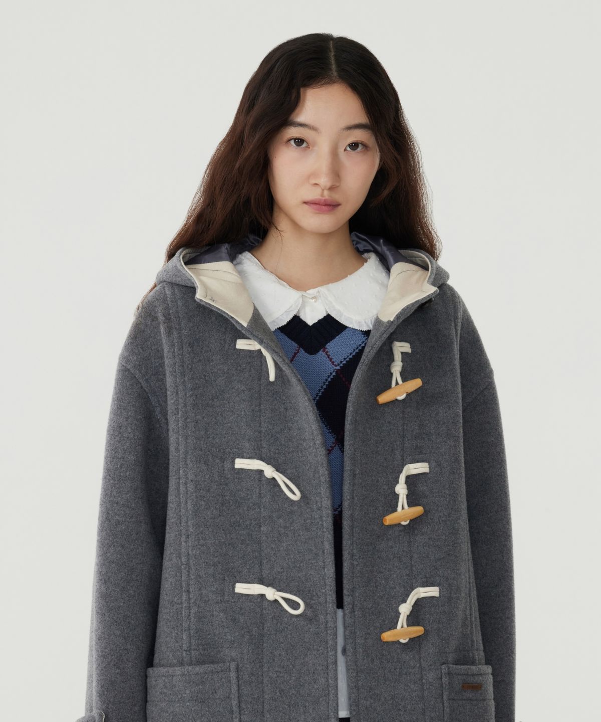 커버낫 우먼(COVERNAT WOMAN) 우먼 에딘 울 더플코트 (3Color)