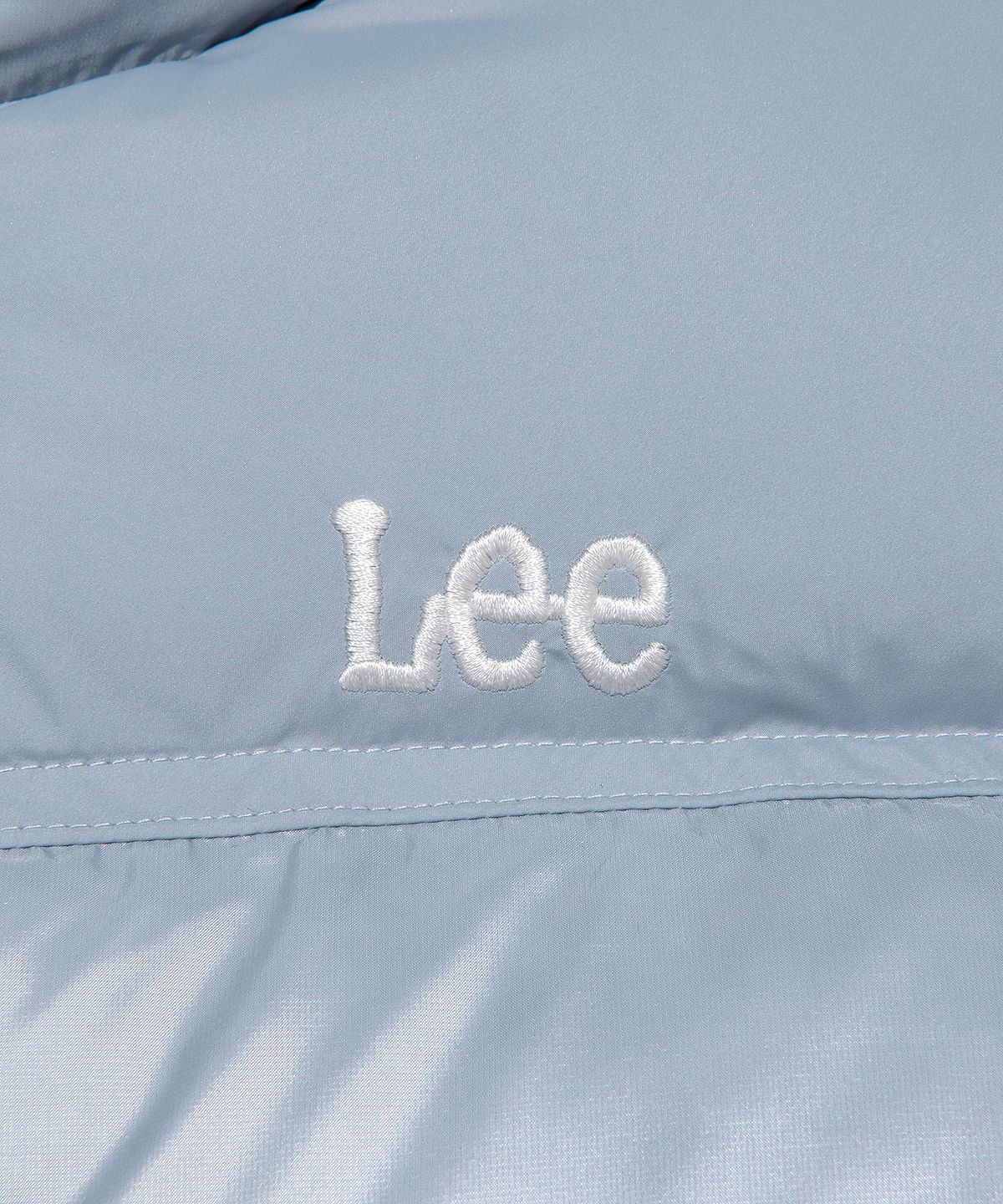 리(LEE) 우먼 릿지 크롭 다운 라이트블루