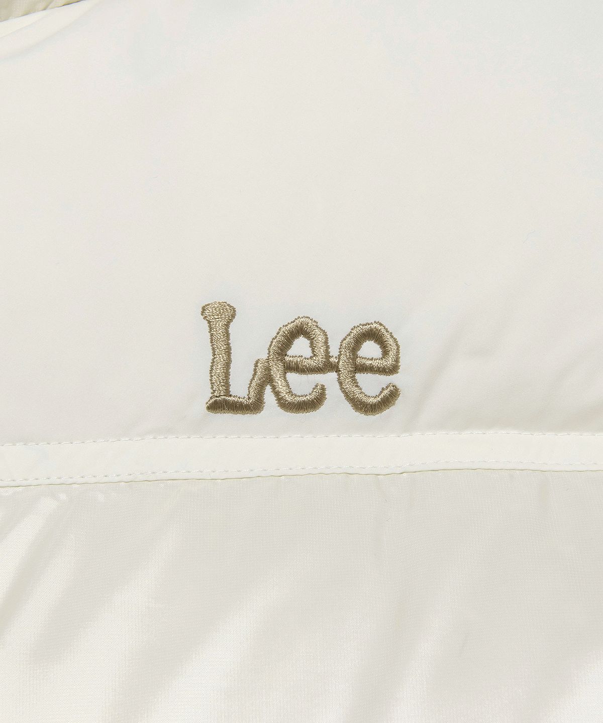 리(LEE) 우먼 릿지 크롭 다운 아이보리