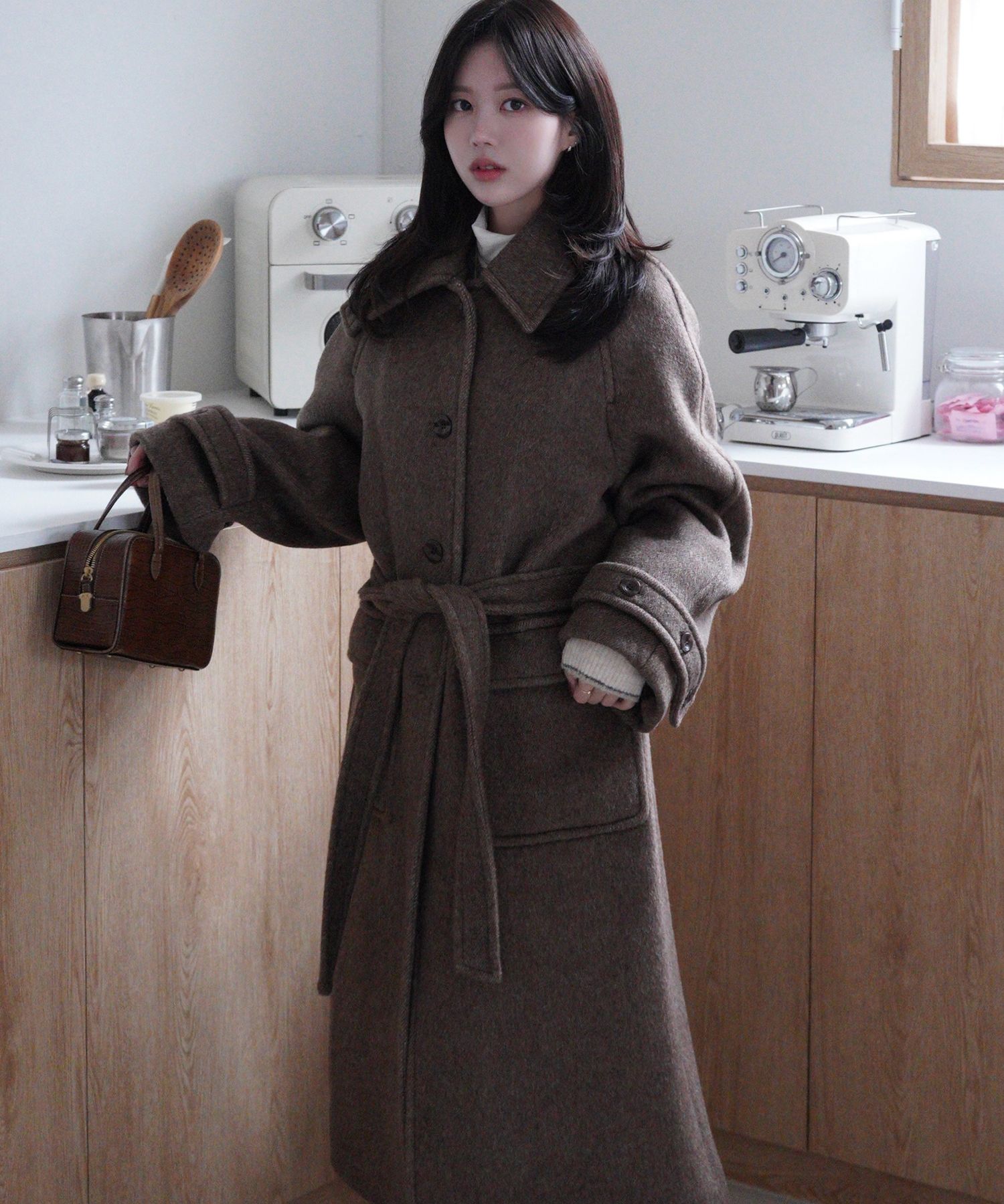 MUSINSA公式 | DRAWFIT WOMEN ラビットアンゴラウールバルマカンロング