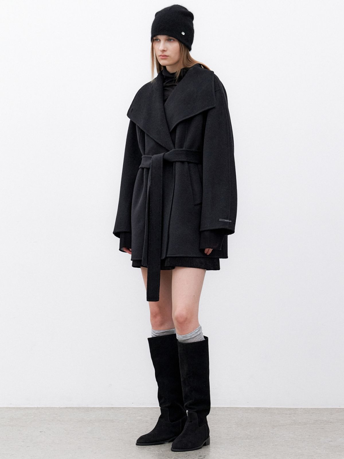 아틀리에 나인(ATELIER NAIN) TOQUE WOOL HANDMADE HALF COAT(CT-1460)
