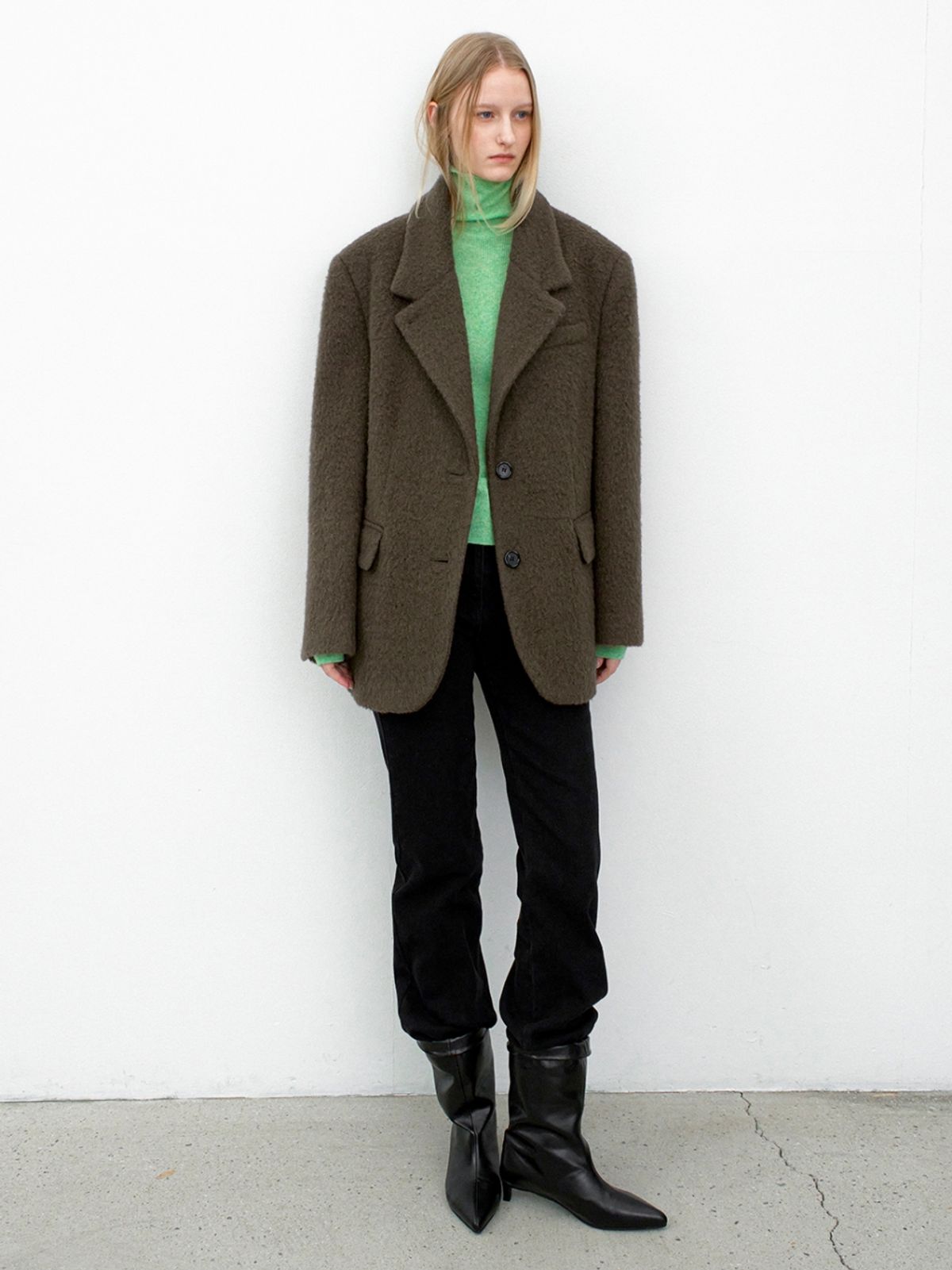 아틀리에 나인(ATELIER NAIN) HAIRY WOOL OVERSIZED JACKET(JK-3053)