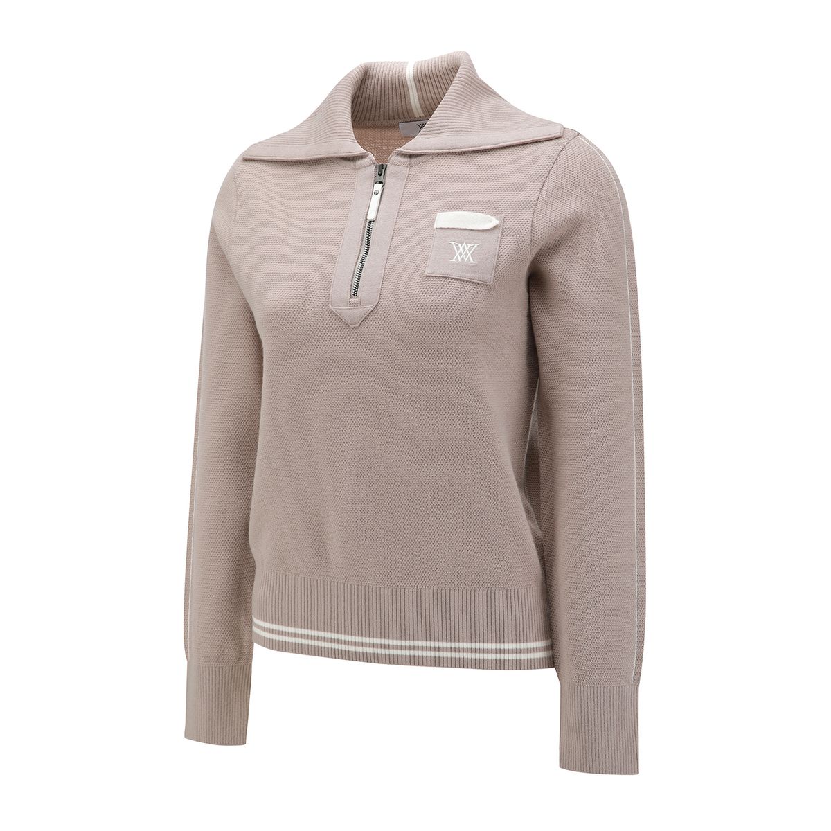 어뉴골프(ANEW GOLF) W WIDE COLLAR HALF ZIP-UP PULLOVER_LE