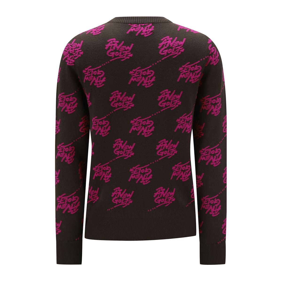 어뉴골프(ANEW GOLF) W LOGO PATTERN JACQUARD PULLOVER_DW