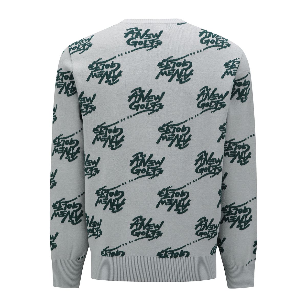 어뉴골프(ANEW GOLF) M LOGO PATTERN JACQUARD PULLOVER_GR