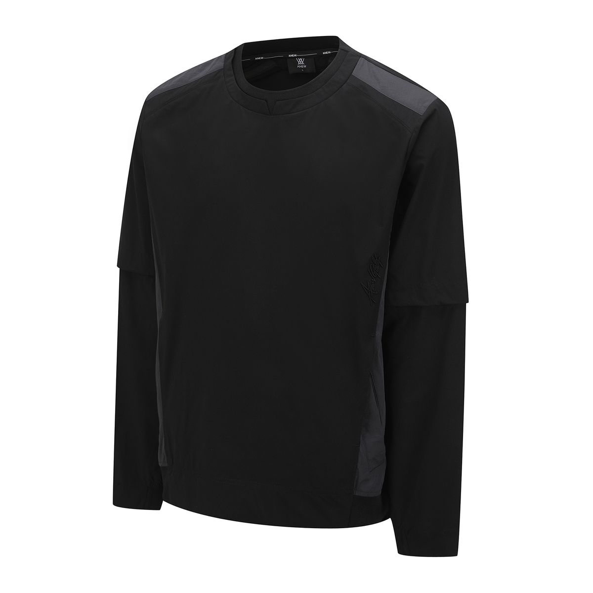 어뉴골프(ANEW GOLF) M ROUND NECK ANORAK JK_BK