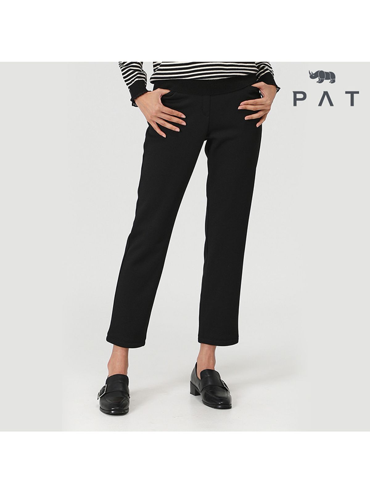 피에이티(PAT) 프리미엄 트리코트 기모 슬림 팬츠_1J81638