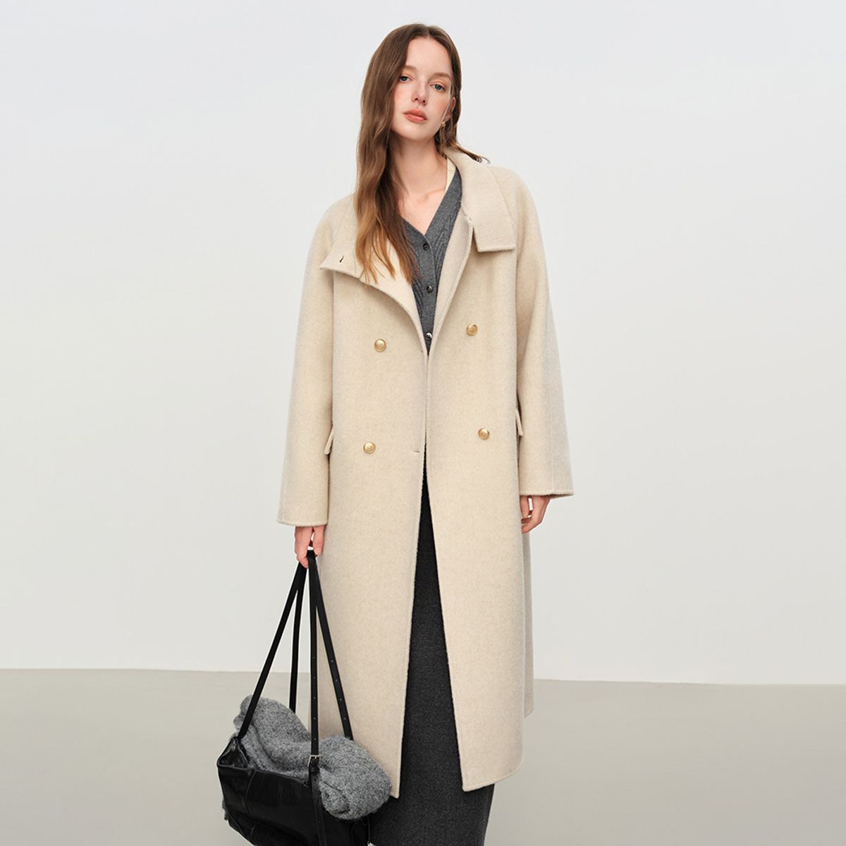 웬스데이딜라잇(WEDNESDAY DELIGHT) WD_Gold button double coat_2color