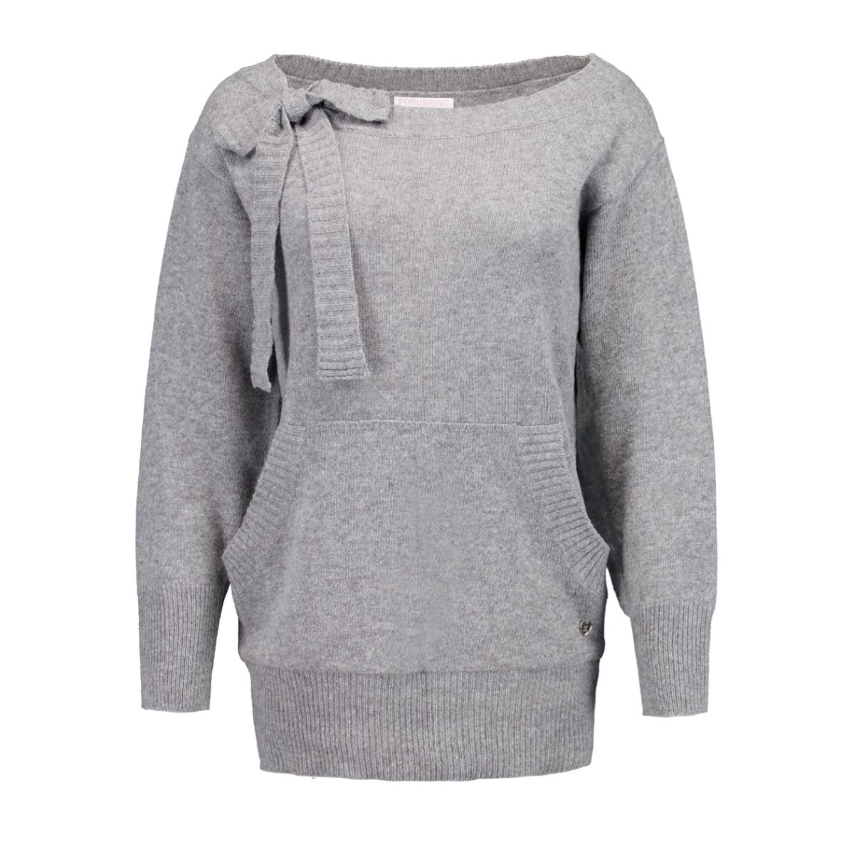 포어링(FORUSRING) Muffin knit dress (grey)