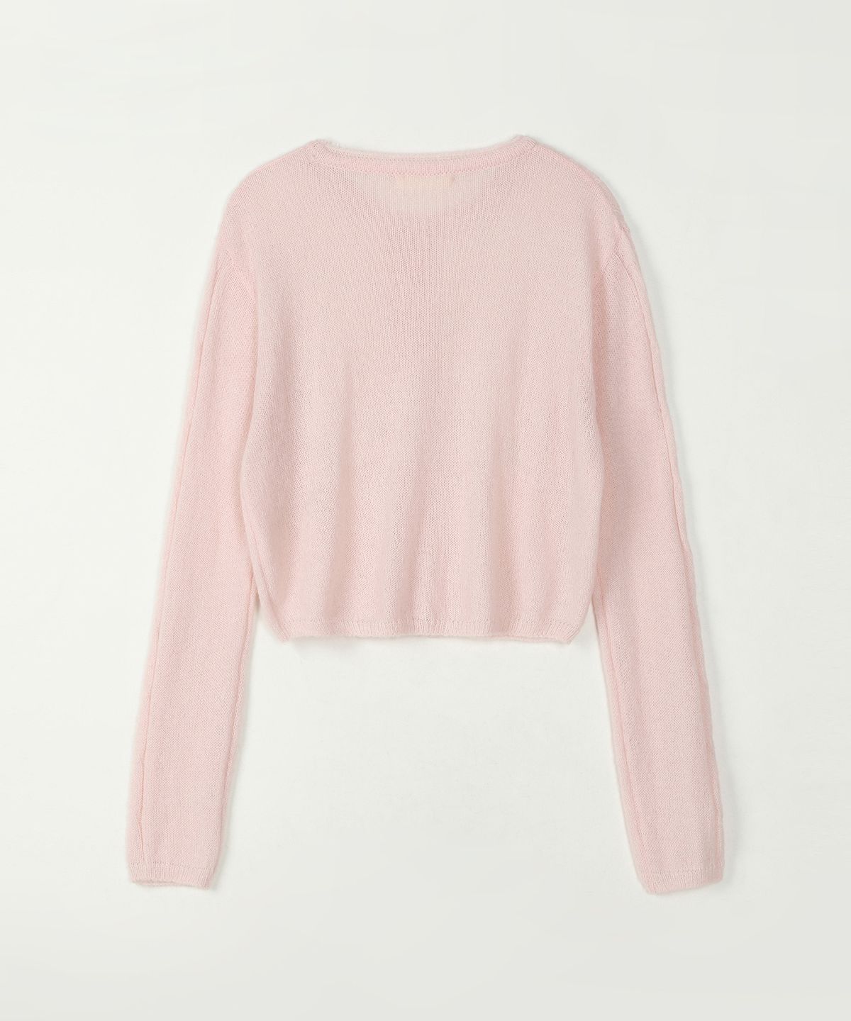아위(AHWE) MOHAIR CABLE PULLOVER_L PINK