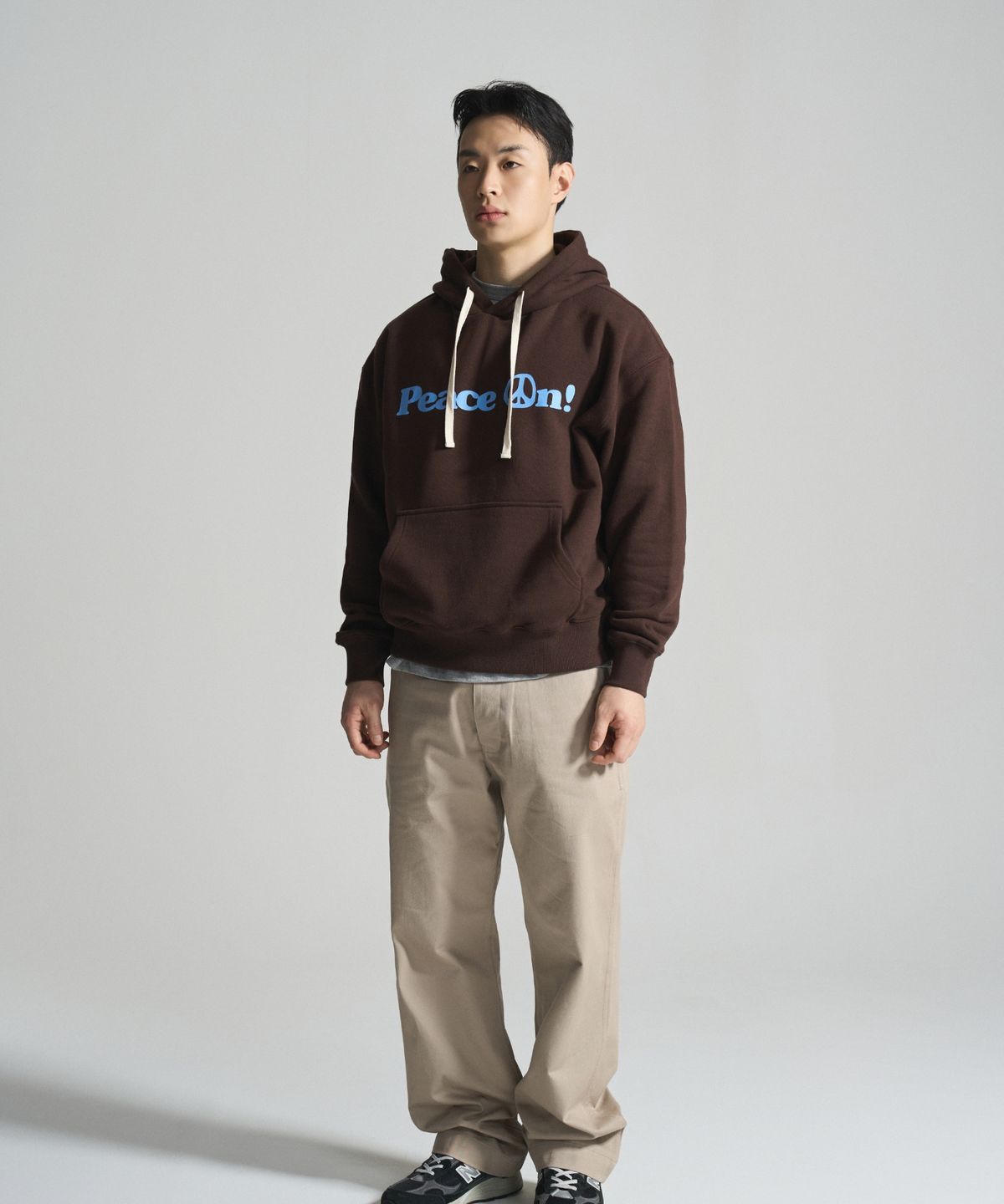 카키그라도(KHAKI GRADO) K.A.G 피스온 후디 (Brown)