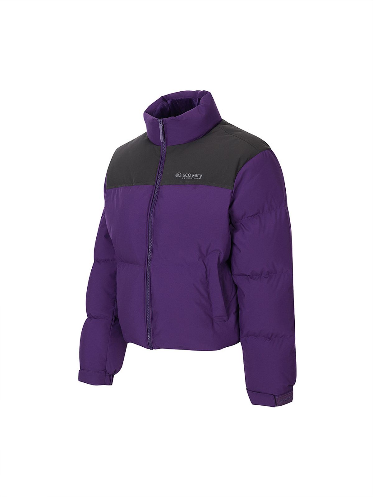 디스커버리 익스페디션(DISCOVERY EXPEDITION) 여성 반슬리 다운 크롭 숏패딩 (PURPLE)