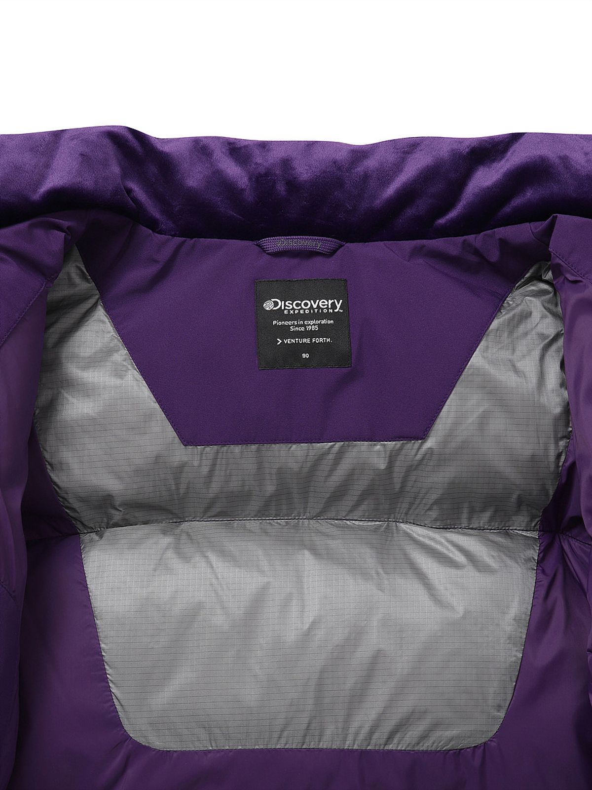 디스커버리 익스페디션(DISCOVERY EXPEDITION) 여성 반슬리 다운 크롭 숏패딩 (PURPLE)