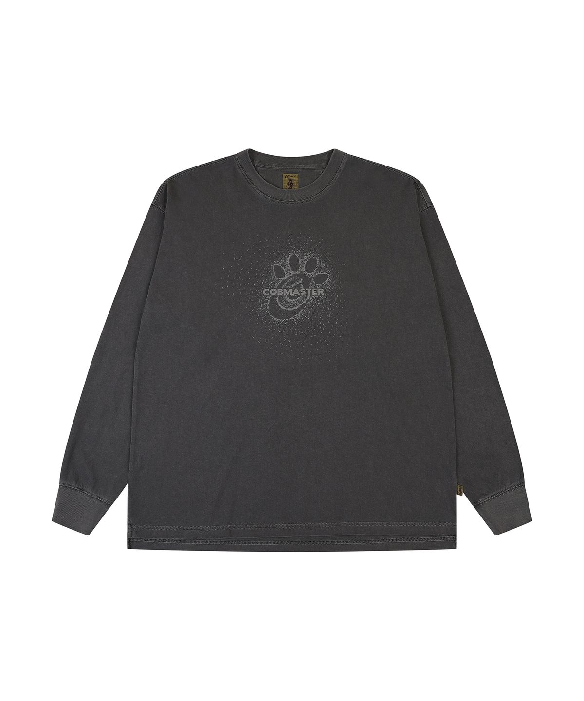 코브마스터(COBMASTER) PIGMENT DYED LONGSLEEVE [CHARCOAL]