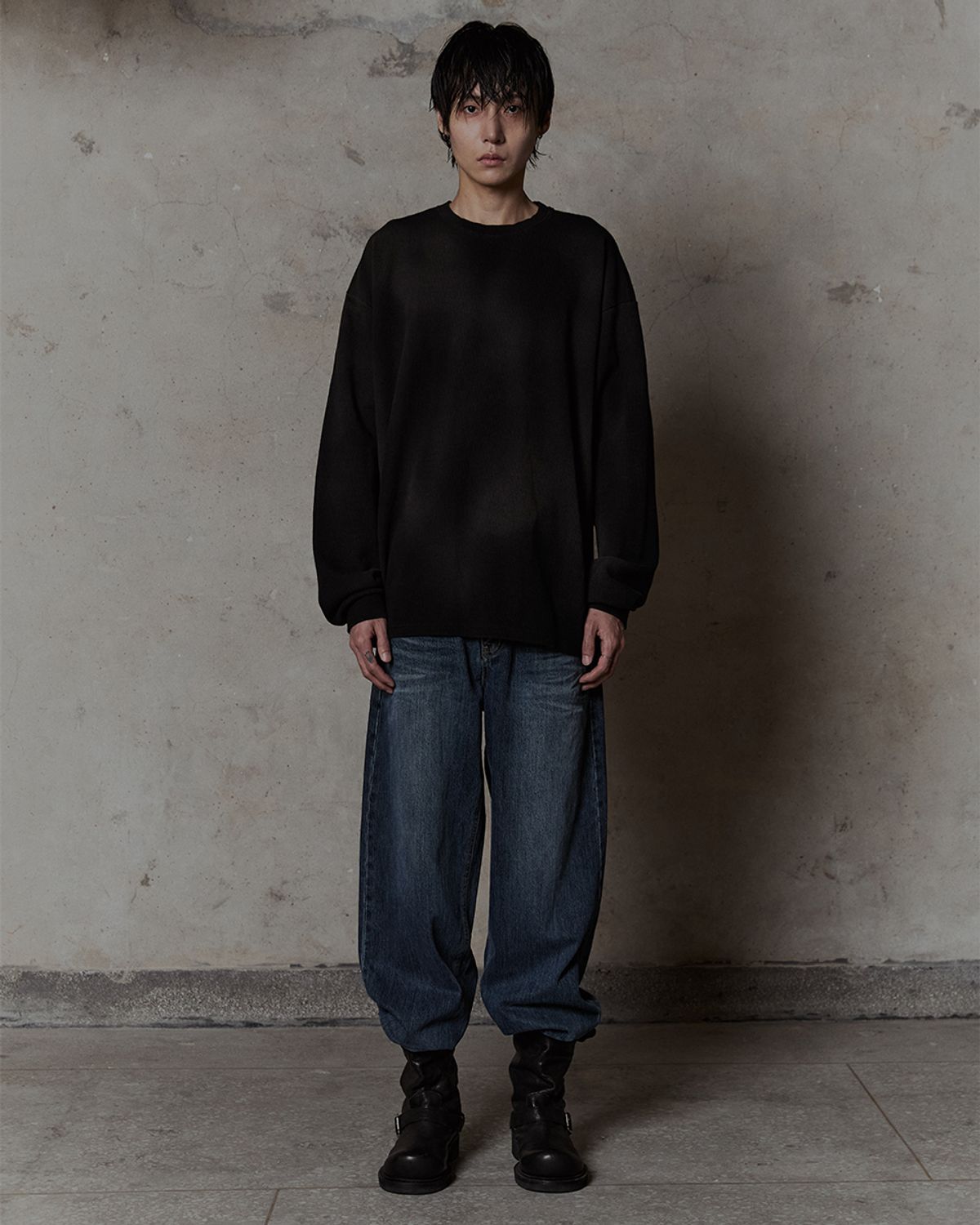 덤(THUMB) INDIGO WASH WIDE DENIM 15