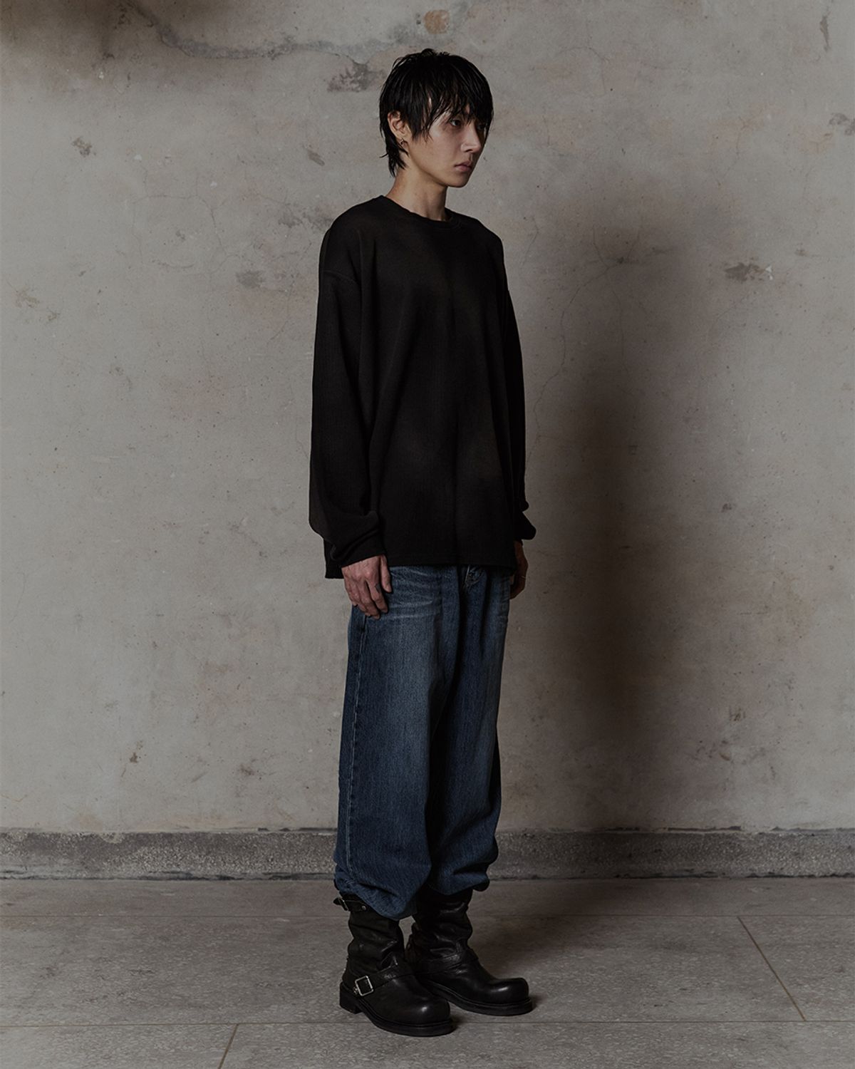 덤(THUMB) INDIGO WASH WIDE DENIM 15