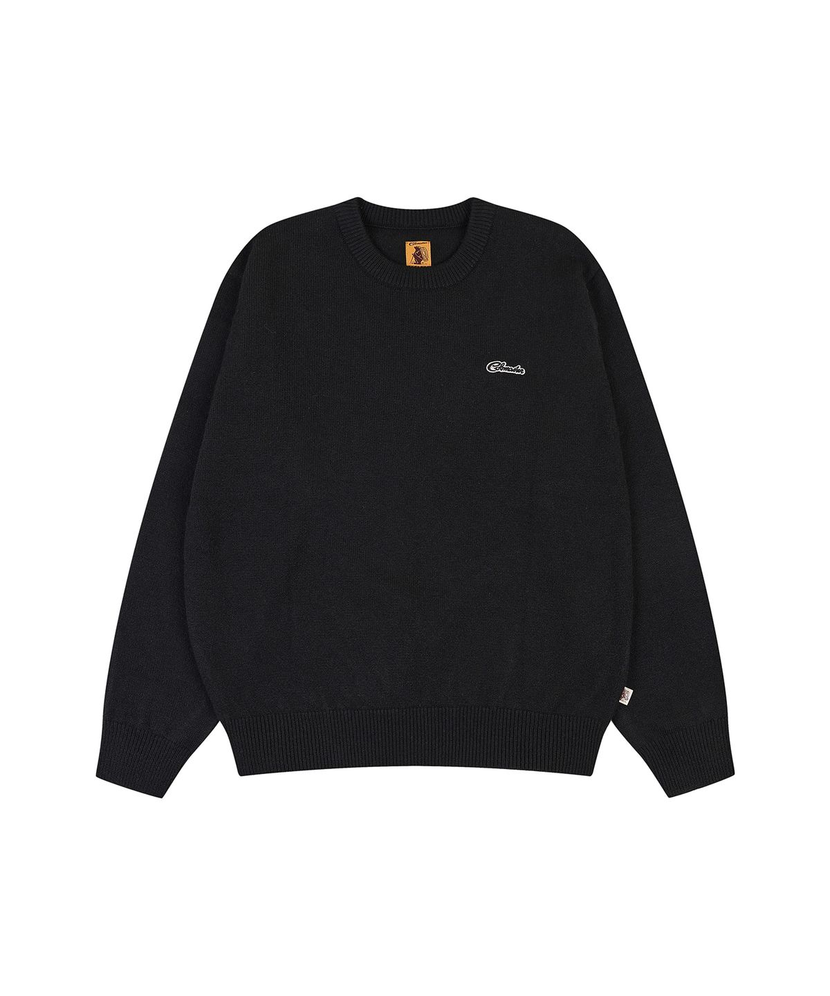 코브마스터(COBMASTER) LOGO CREW NECK KNIT [BLACK]