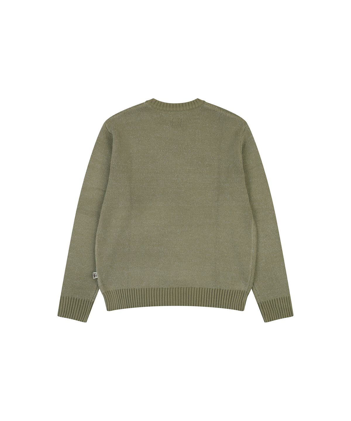코브마스터(COBMASTER) BOUCLE ARTWORK KNIT [KHAKI]