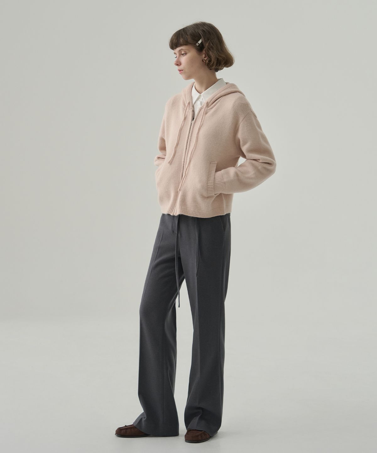 드로우핏 우먼(DRAWFIT WOMEN) 토스티 기모 부츠컷 슬랙스 [L.BEIGE]