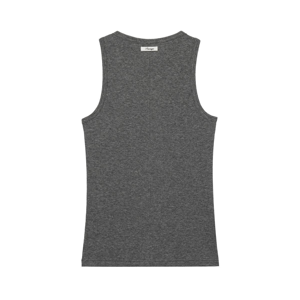 세비지(SAVAGE) Wool Sleeveless Top - Grey