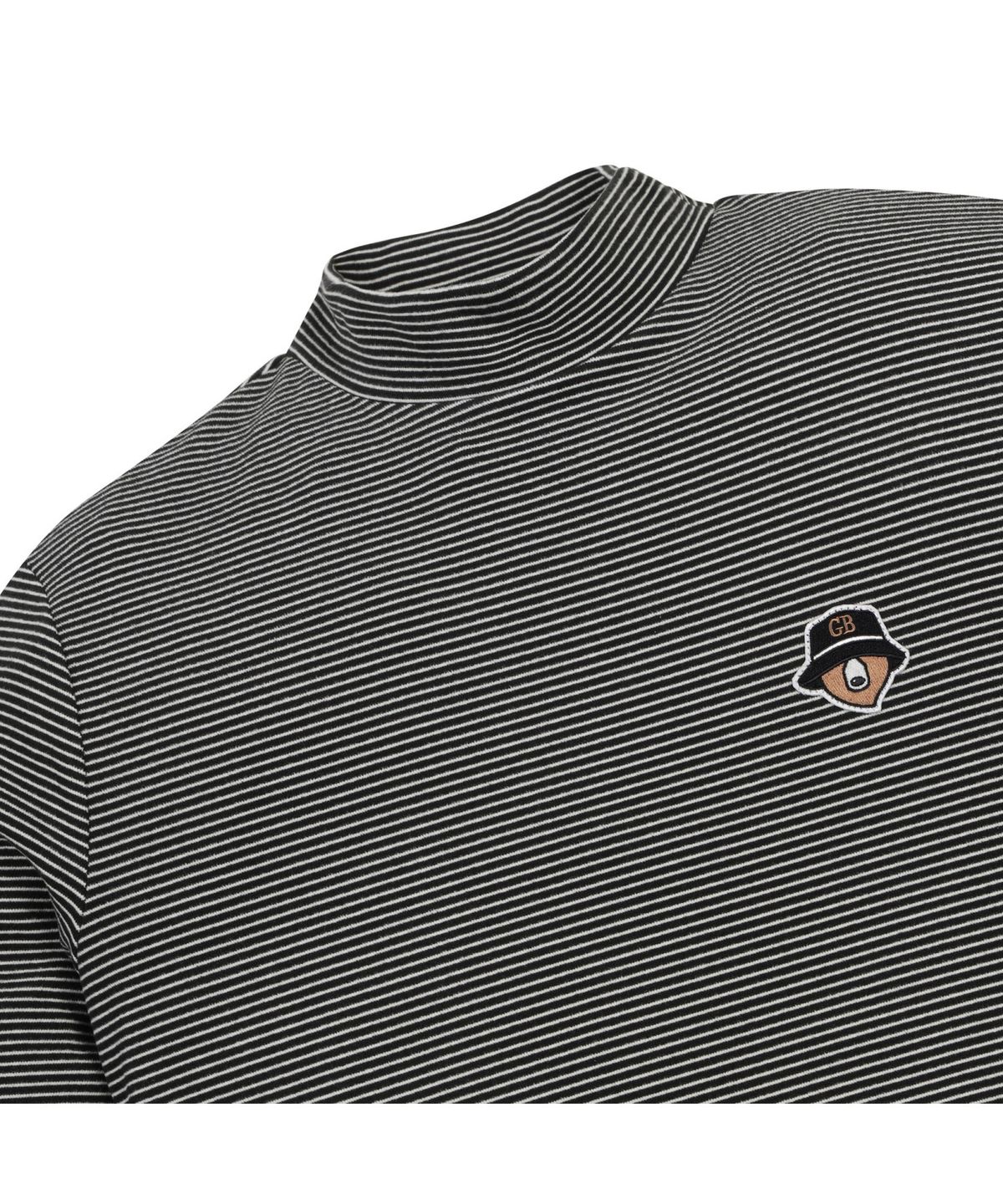 골든베어(GOLDEN BEAR) (W) Stripe Turtle Neck T-shirt G5TAW25851BKX